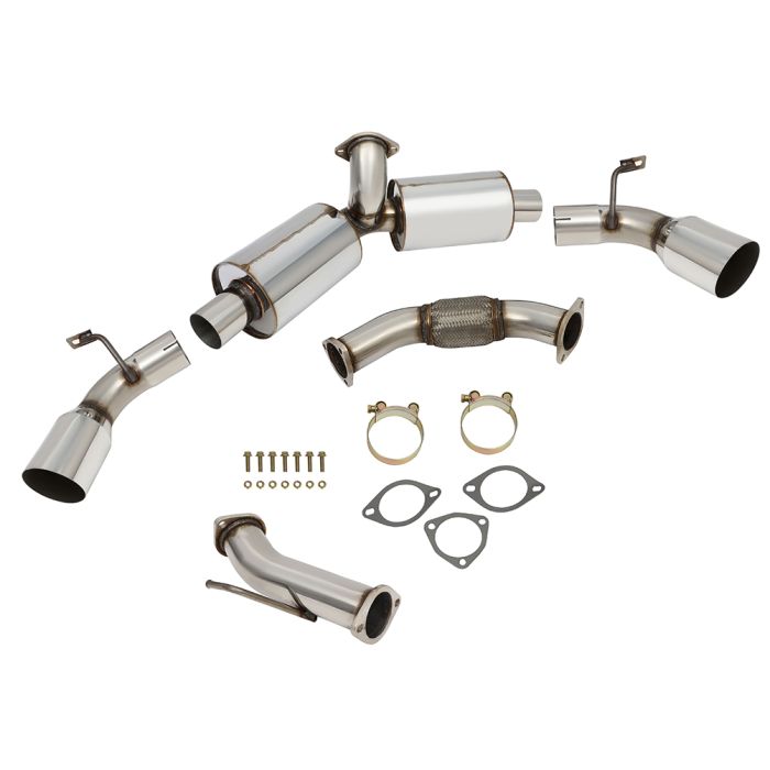 Load image into Gallery viewer, 4.5&quot; Toyota MR2 Turbo 2.0L 1991-1995 Dual Tip Muffler Catback Exhaust System Generic
