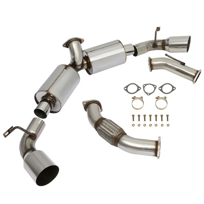 Load image into Gallery viewer, 4.5&quot; Toyota MR2 Turbo 2.0L 1991-1995 Dual Tip Muffler Catback Exhaust System Generic
