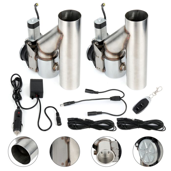 Load image into Gallery viewer, 2001-2003 Audi S8 2PCS 2.5Inch Electric Exhaust Downpipe E-Cut Out Valve + One Remote Controller Kit
