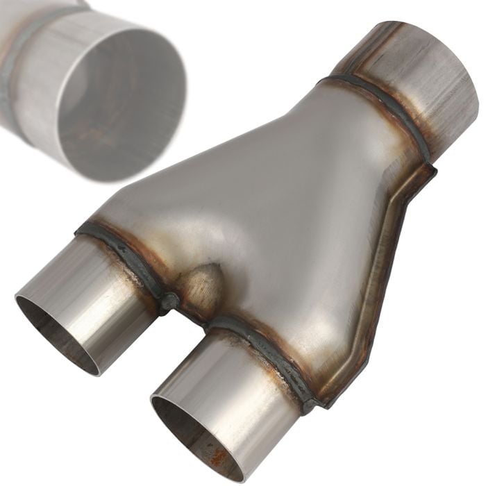 Load image into Gallery viewer, 3&quot; Single To 2.25&quot; Dual Y-Pipe Stainless Exhaust Adapter Connector Coupling 10&quot; Generic
