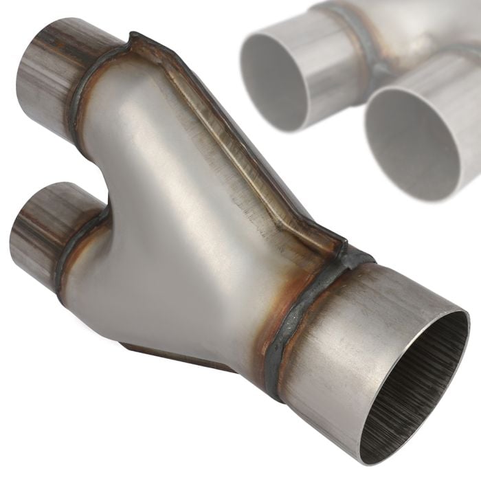 Load image into Gallery viewer, 3&quot; Single To 2.25&quot; Dual Y-Pipe Stainless Exhaust Adapter Connector Coupling 10&quot; Generic
