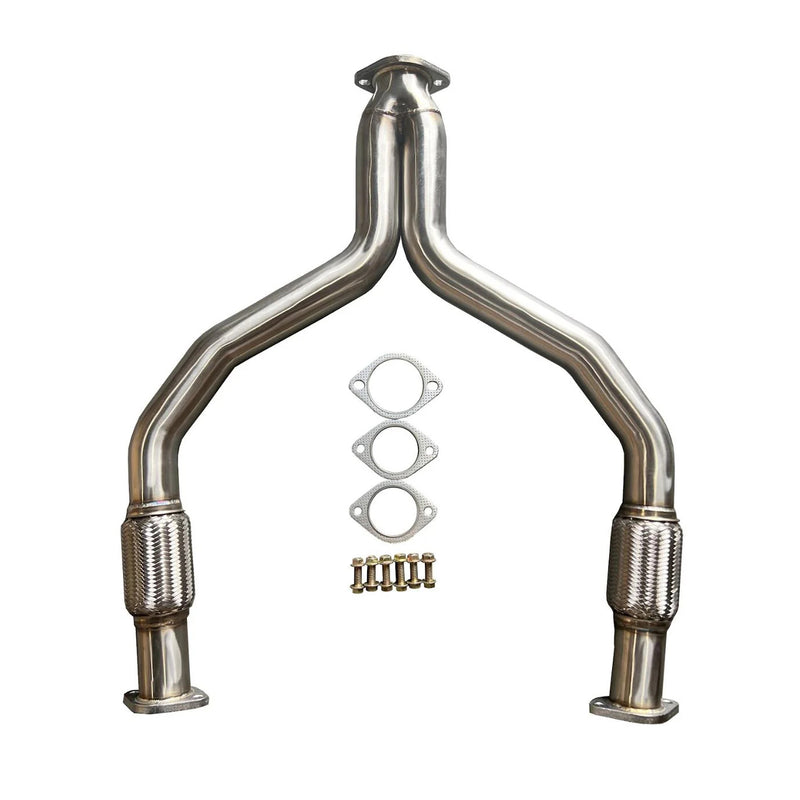 Load image into Gallery viewer, 2009-2016 Nissan 370Z 3.7L Stainless Steel Y-Pipe Exhaust Pipe Kit
