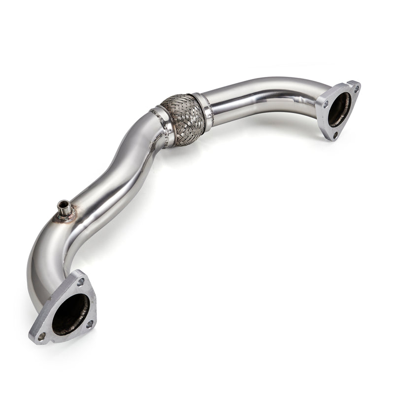 Load image into Gallery viewer, 2008-2010 Ford 6.4 Powerstroke Diesel Exhaust Up-Pipe Heavy Duty Polished NO EGR Generic
