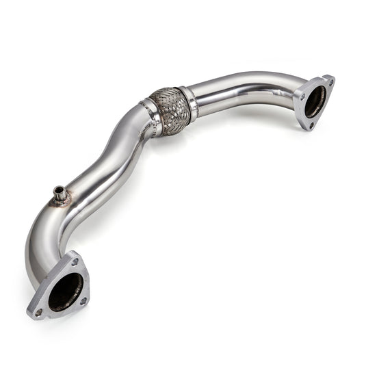 2008-2010 Ford 6.4 Powerstroke Diesel Exhaust Up-Pipe Heavy Duty Polished NO EGR Generic