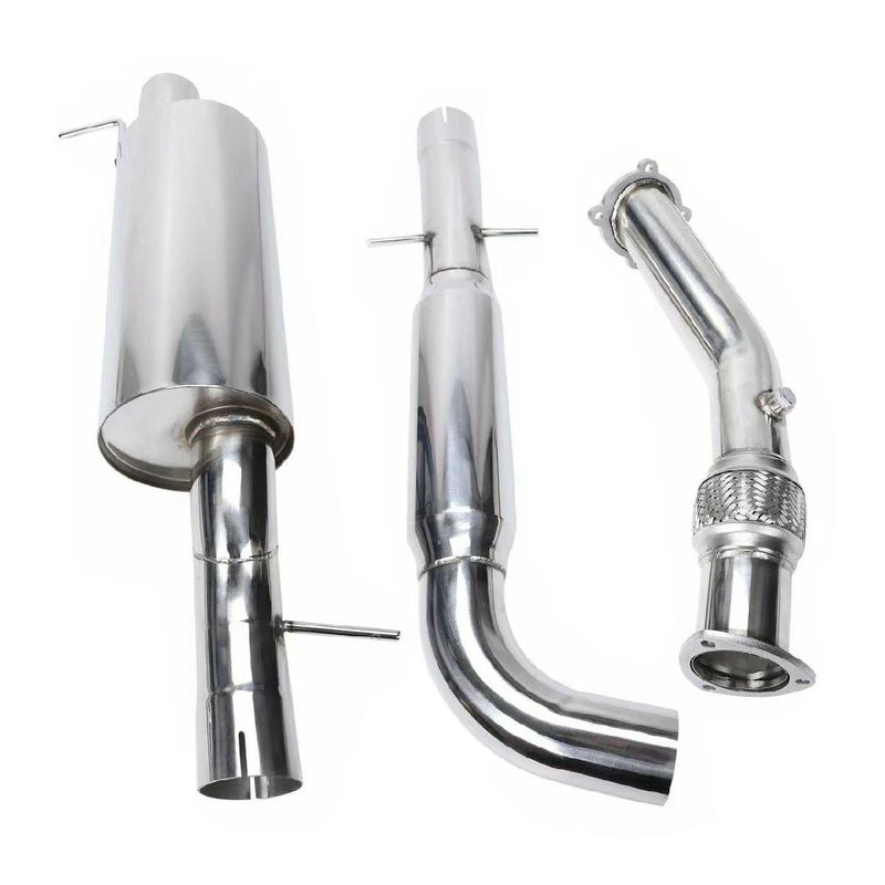 Load image into Gallery viewer, 1999-2005 Volkswagen Jetta A4 Typ 1J 8T/ 1.8L Turbocharged Engines 3" Catless Exhaust System + Downpipe
