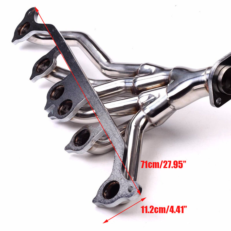 Load image into Gallery viewer, 1991-1992 Comanche Cherokee Limited Wrangler Islander Exhaust Manifold Stainless Steel 4.0L V6 Generic
