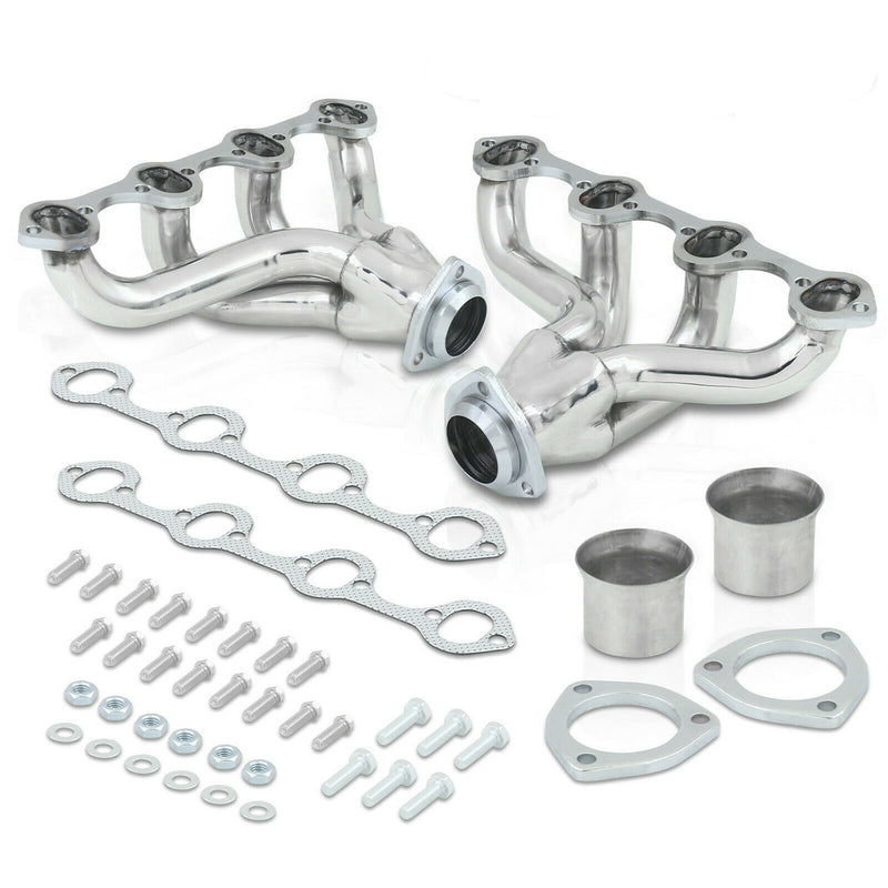 Load image into Gallery viewer, Ford 289-302-351 V8 SBC Small Block Hugger Stainless Hugger Exhaust Headers Generic
