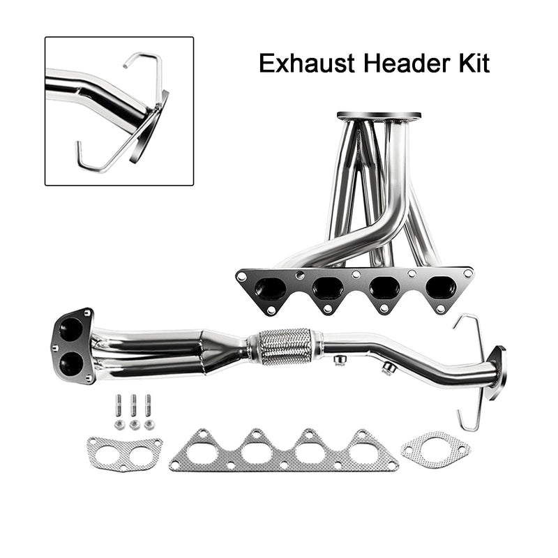 Load image into Gallery viewer, 2002-2007 Mitsubishi Lancer 2.0L Stainless Steel Racing Exhaust Header Manifold Generic
