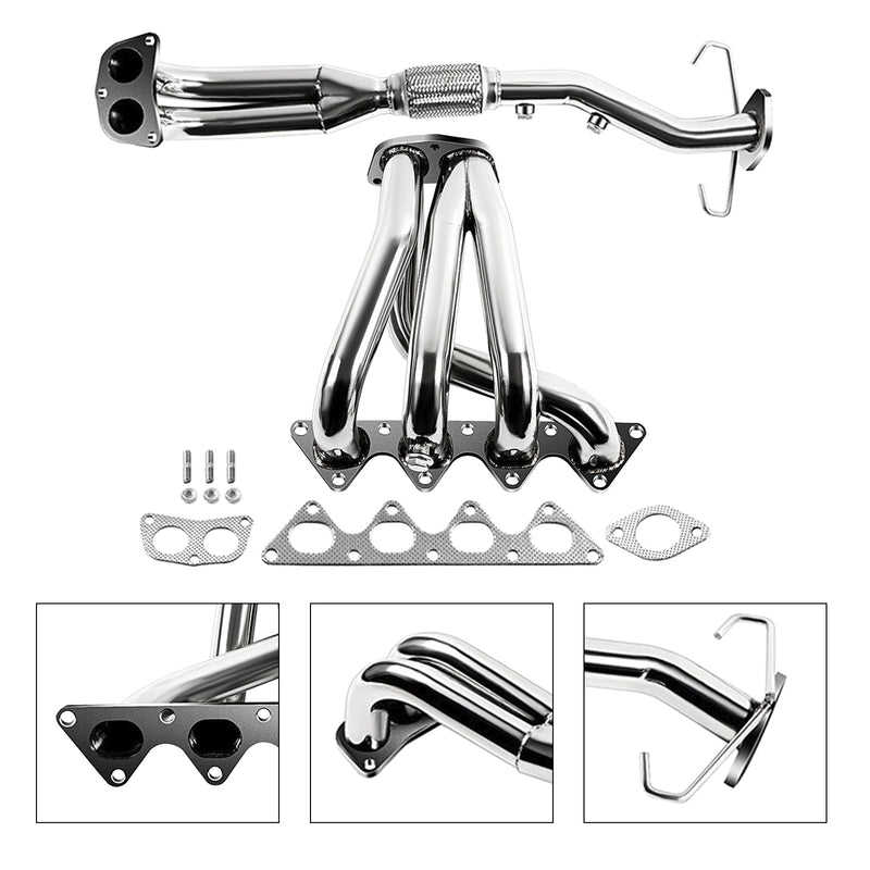 Load image into Gallery viewer, 2002-2007 Mitsubishi Lancer 2.0L Stainless Steel Racing Exhaust Header Manifold Generic
