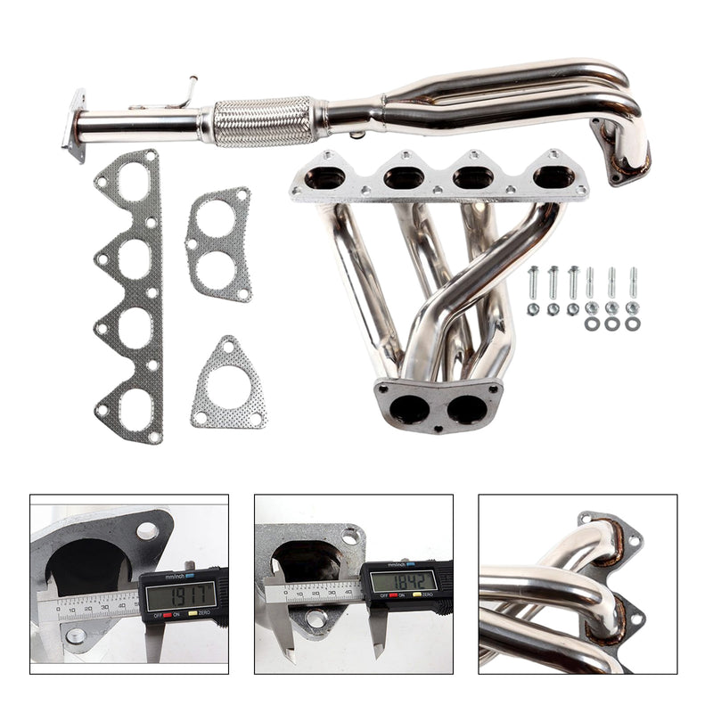 Load image into Gallery viewer, 1993-1996 Honda Prelude 2.2L Steel Manifold Exhaust Racing Header Stainless Generic
