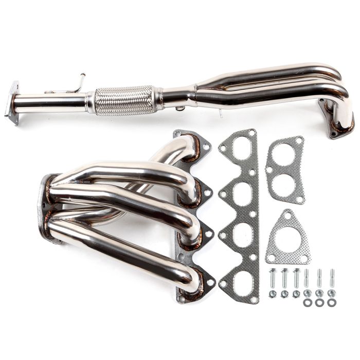 Load image into Gallery viewer, 1993-1996 Honda Prelude 2.2L Steel Manifold Exhaust Racing Header Stainless Generic
