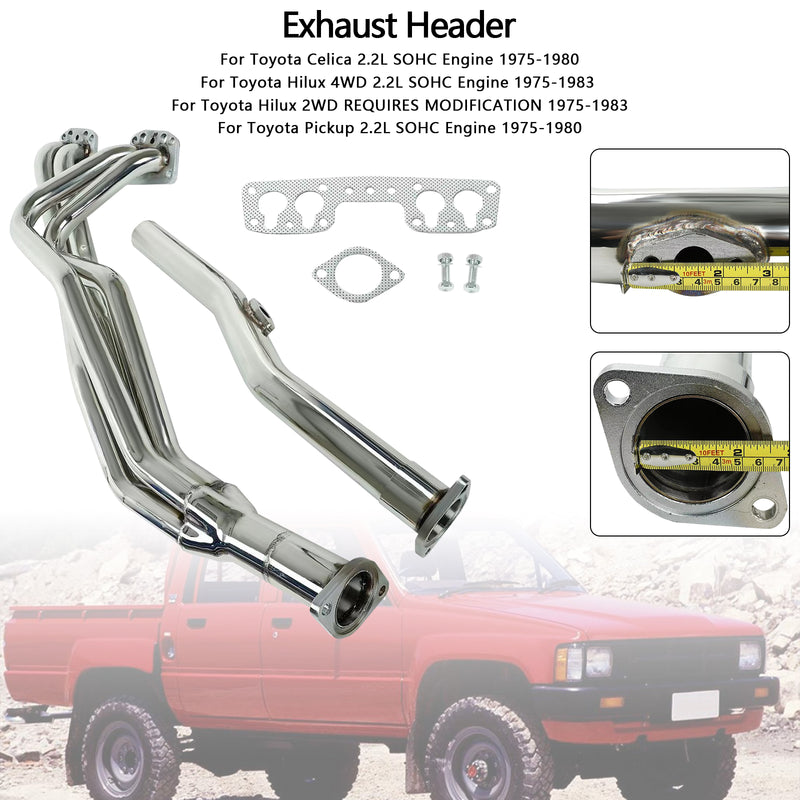 Load image into Gallery viewer, 1975-1980 Toyota Celica 2.2L SOHC Engine Exhaust Manifold Header
