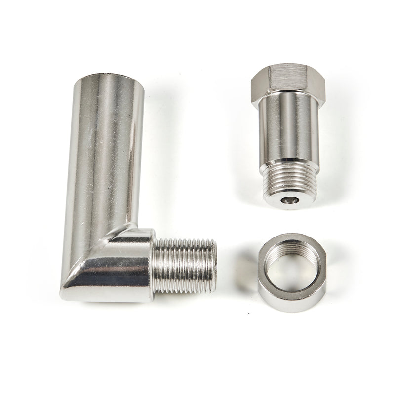 O2 Sensor Angled Extenders M18 X 1.5 Oxygen Spacer Sensor Angled Extender 90 Degree O2 Bung Exten ...