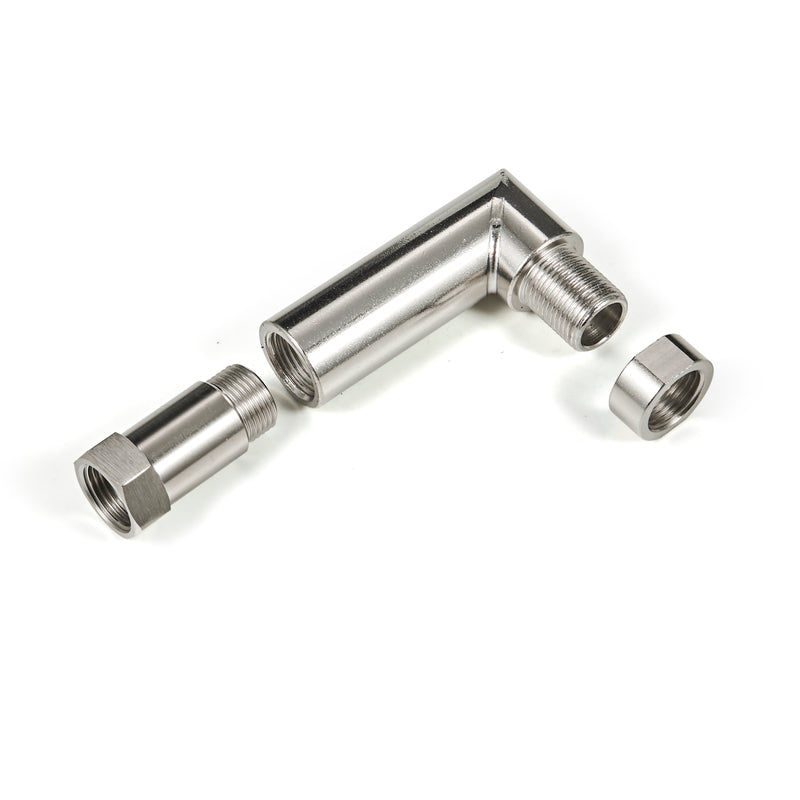 O2 Sensor Angled Extenders M18 X 1.5 Oxygen Spacer Sensor Angled Extender 90 Degree O2 Bung Exten ...