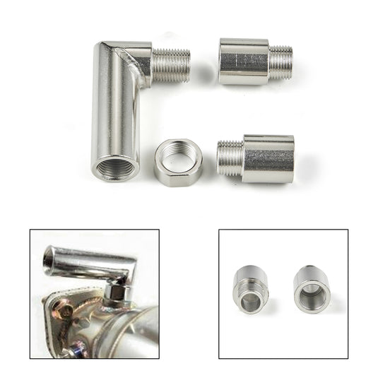 O2 Sensor Angled Extenders M18 X 1.5 O2 Oxygen Spacer Sensor Angled Extender 90 Degrees 02 Bung E ...