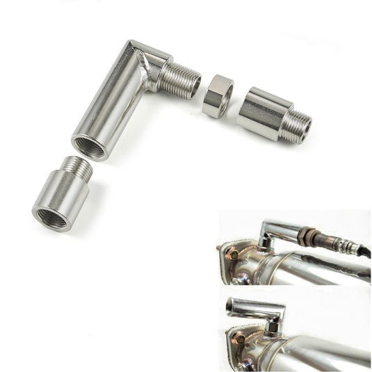 O2 Sensor Angled Extenders M18 X 1.5 O2 Oxygen Spacer Sensor Angled Extender 90 Degrees 02 Bung E ...