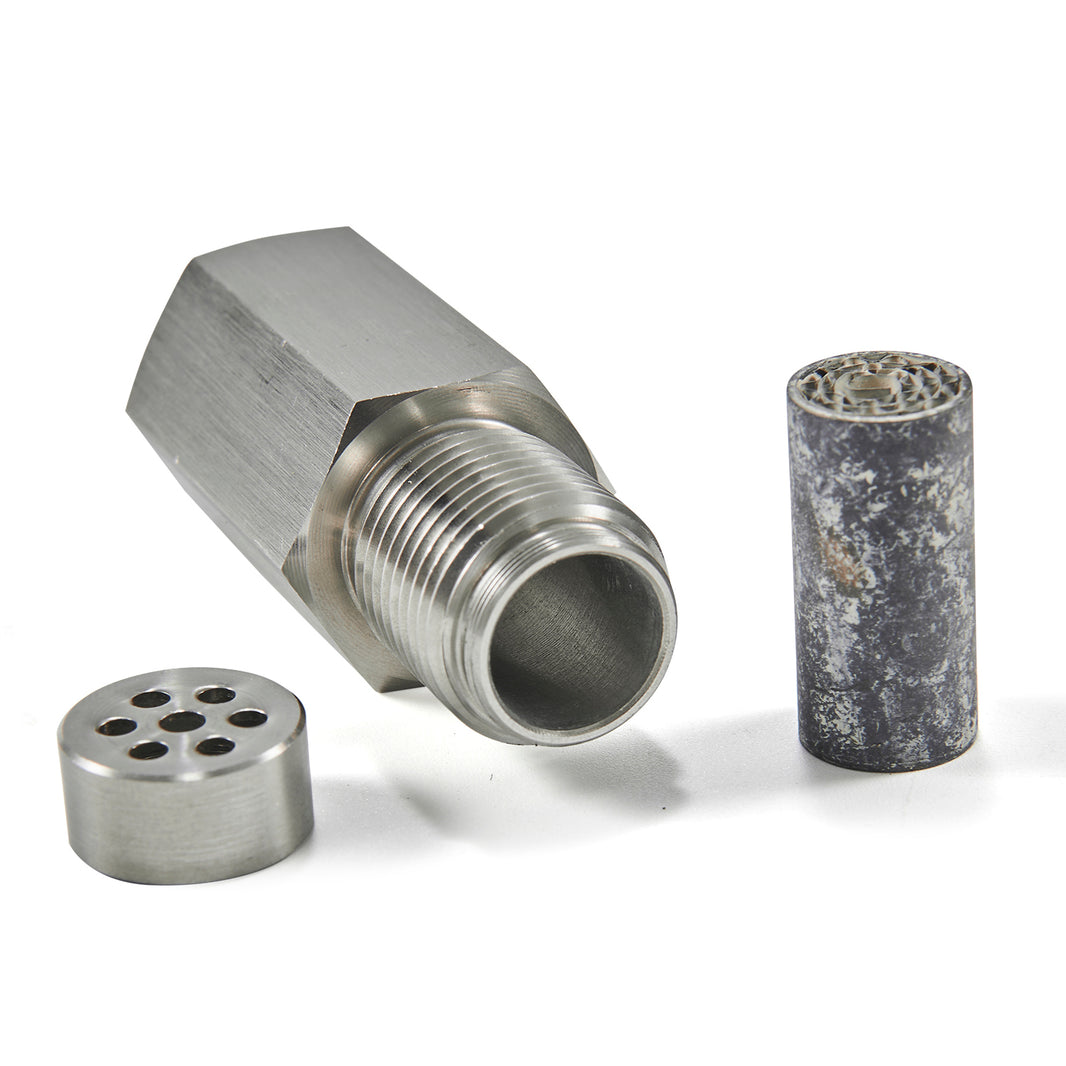 O2 Sensor With Mini Catalyst CEL Check Engine Light Adapter CEL Eliminator Mini Catalytic Converter ...