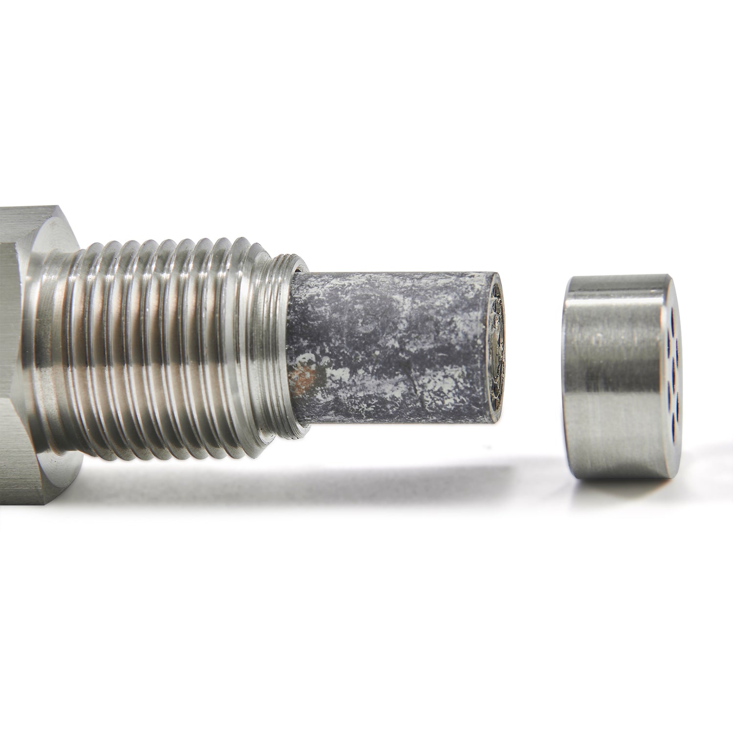 O2 Sensor With Mini Catalyst CEL Check Engine Light Adapter CEL Eliminator Mini Catalytic Converter ...