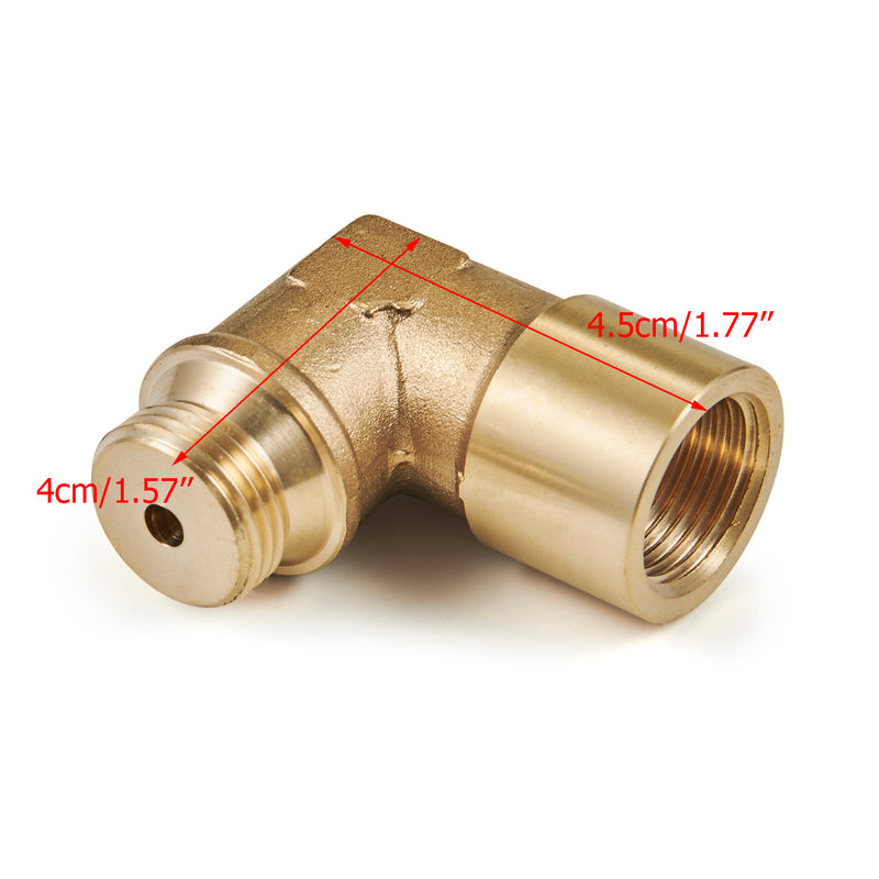 Load image into Gallery viewer, M18X1.5 02 Bung Extension O2 Oxygen Sensor Angled Extender Spacer 90 Degree Generic
