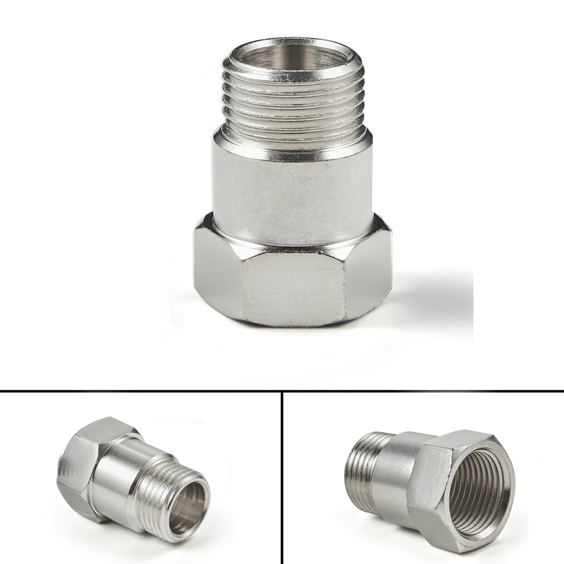 Load image into Gallery viewer, M18 X 1.5 Bung 32mm O2 Oxygen Sensor Test Pipe Extension Extender Adapter Spacer Generic
