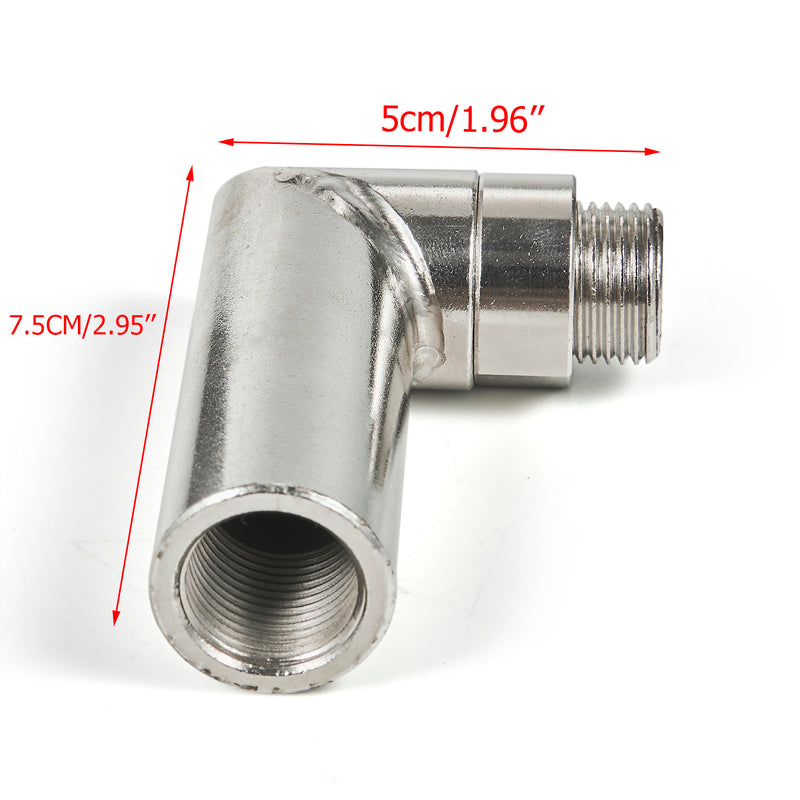 Load image into Gallery viewer, 90 Degree M18 X 1.5 Angled O2 Sensor Extender Spacer Oxygen Bung Extension Generic
