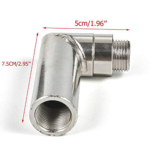 90 Degree M18 X 1.5 Angled O2 Sensor Extender Spacer Oxygen Bung Extension Generic