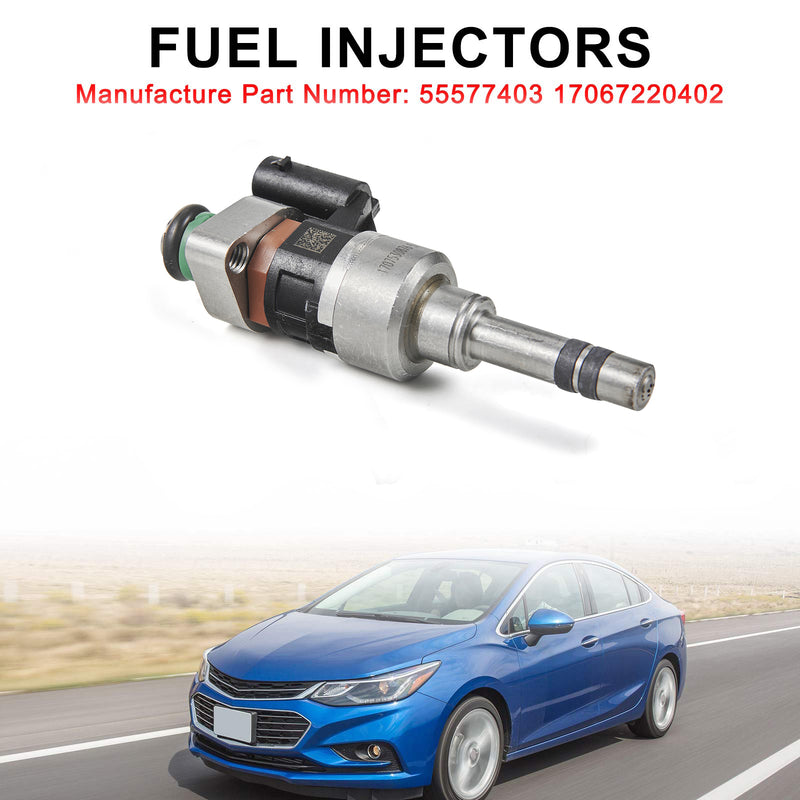 Load image into Gallery viewer, 2016-2019 Chevrolet Cruze L, LS, LT, Premier 4PCS Fuel Injectors 55577403 17067220402 Generic
