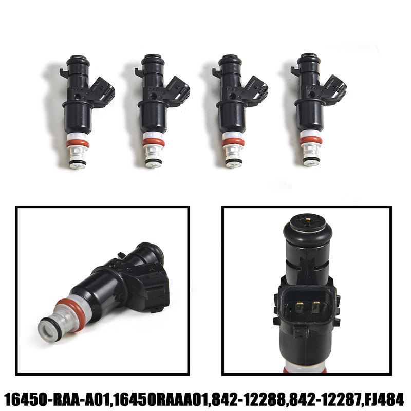 Load image into Gallery viewer, 2005-2011 HONDA CR-V 2.4L 2354CC I4 4PCS Fuel Injectors 16450-RAA-A01 842-12288 842-12287 FJ484 Generic
