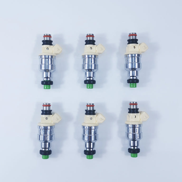 6pcs Fuel Injector fit for Mitsubishi Mirage Montero Galant Sigma Eclipse 1955002080 FJ128