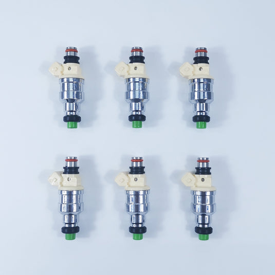 6pcs Fuel Injector fit for Mitsubishi Mirage Montero Galant Sigma Eclipse 1955002080 FJ128
