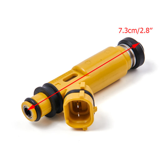 2004-2008 Mazda RX-8 Miata 4PCS 440Cc 4-Hole Yellow Denso Fuel Injectors 195500-4450 for Mazda with Top Feed Fuel Injectors