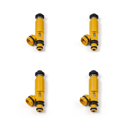 2004-2008 Mazda RX-8 Miata 4PCS 440Cc 4-Hole Yellow Denso Fuel Injectors 195500-4450 for Mazda with Top Feed Fuel Injectors