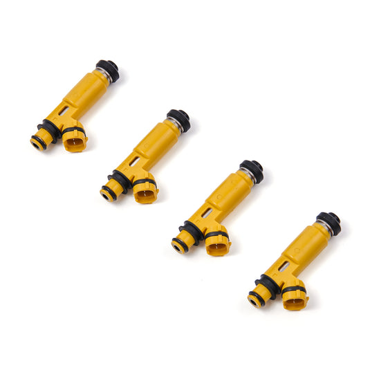 2004-2008 Mazda RX-8 Miata 4PCS 440Cc 4-Hole Yellow Denso Fuel Injectors 195500-4450 for Mazda with Top Feed Fuel Injectors