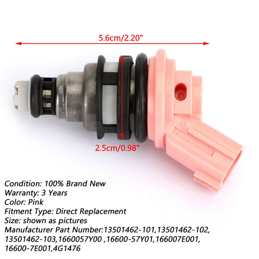1993-1994 Nissan Maxima 3.0L V6 4Pcs Fuel Injectors 16600-57Y01 13501462-101/102/103