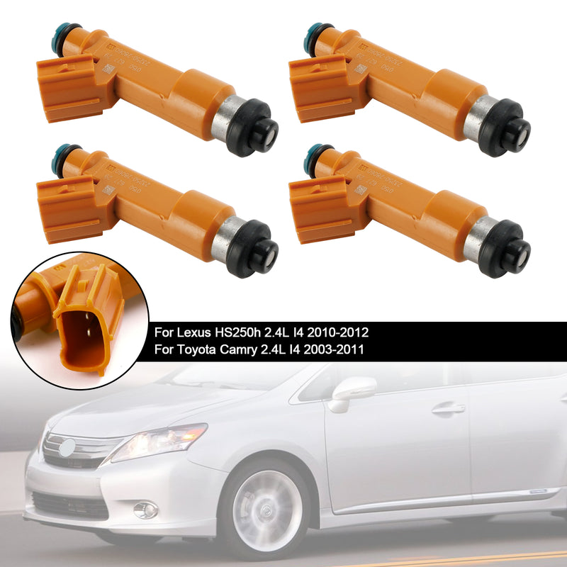 Load image into Gallery viewer, 2003-2011 Toyota Camry 2.4L I4 4PCS Fuel Injectors 23209-0H050 23209-28060 297-0018
