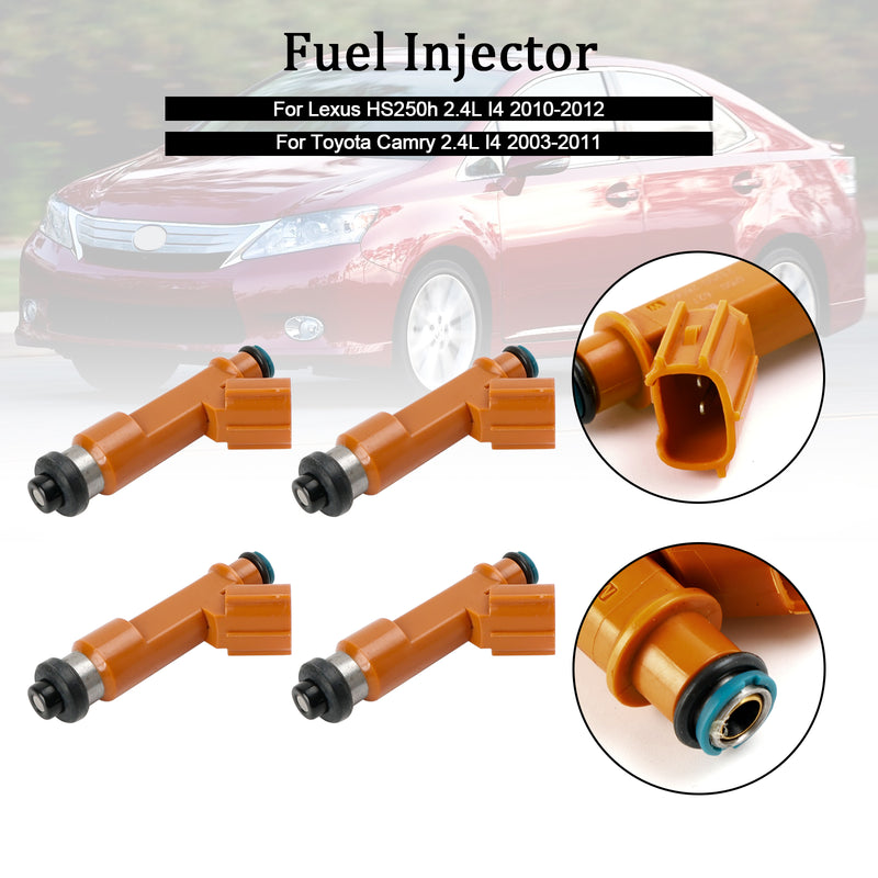 Load image into Gallery viewer, 2003-2011 Toyota Camry 2.4L I4 4PCS Fuel Injectors 23209-0H050 23209-28060 297-0018
