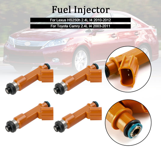 2003-2011 Toyota Camry 2.4L I4 4PCS Fuel Injectors 23209-0H050 23209-28060 297-0018