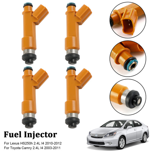 2003-2011 Toyota Camry 2.4L I4 4PCS Fuel Injectors 23209-0H050 23209-28060 297-0018