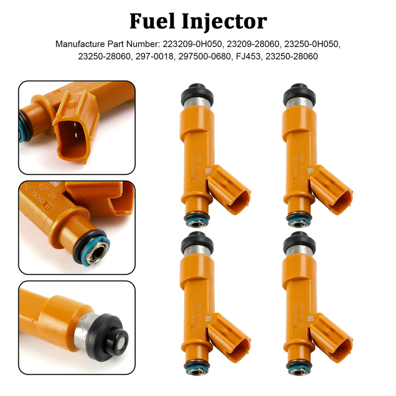 Load image into Gallery viewer, 2003-2011 Toyota Camry 2.4L I4 4PCS Fuel Injectors 23209-0H050 23209-28060 297-0018
