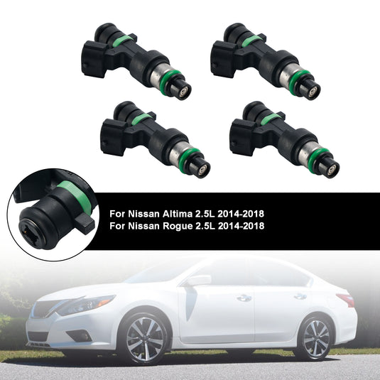 2014-2018 Nissan Altima Rogue 2.5L I4 4PCS Fuel Injectors 16600-9HP0A FBY2855