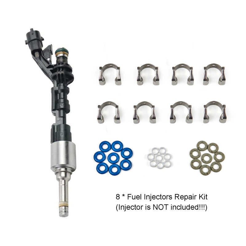 Load image into Gallery viewer, 8PCS Fuel Injectors Repair Seal Kit fit Range Rover fit Jaguar 5.0L FJ1161 0261500105
