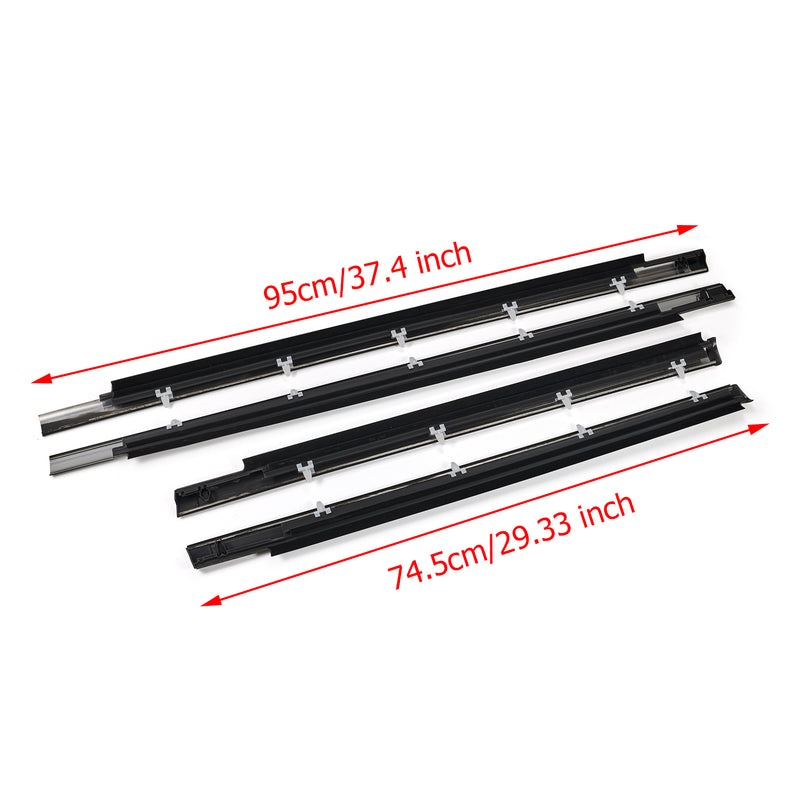 Load image into Gallery viewer, 2001-2007 Toyota SEQUOIA 4pcs Door Belt Molding Weatherstrip 75710-0C010 75720-0C010 Generic
