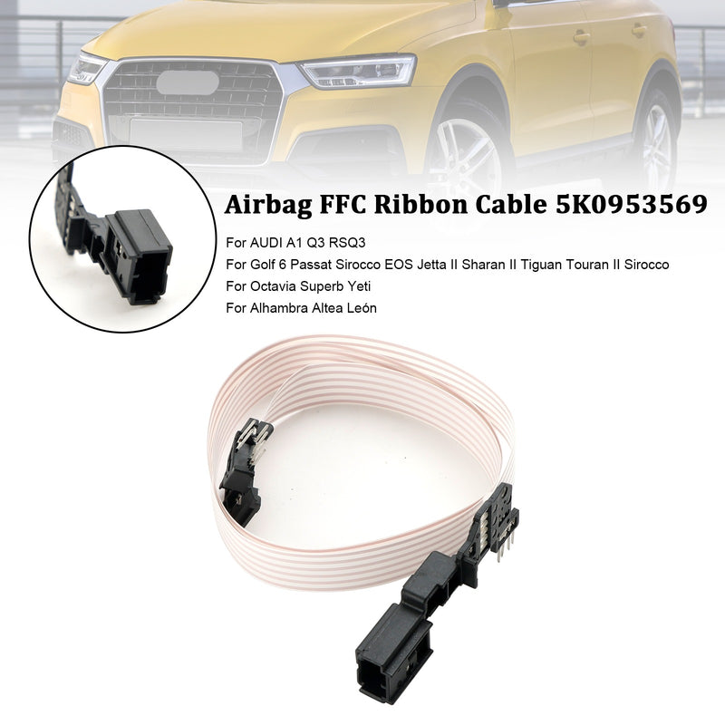 Load image into Gallery viewer, 2008-2013 VW Golf 6 Jetta Passat Airbag FFC Ribbon Cable Clock Spring Repair 5K0953569
