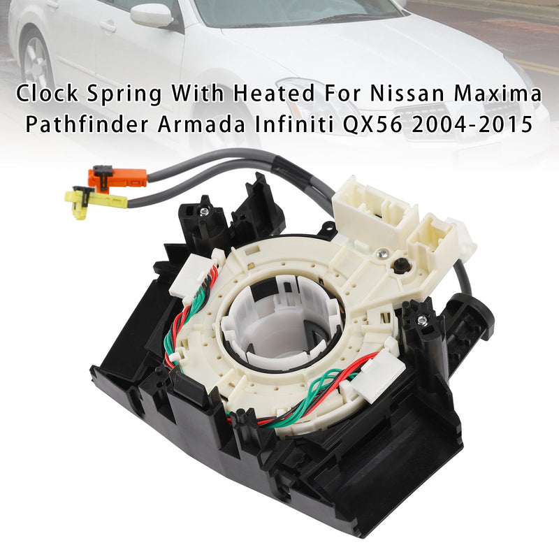 Load image into Gallery viewer, 2007-2015 Nissan Pathfinder Armada Infiniti QX56 Clock Spring Spiral Cable Heated Steering Wheel 25560-9CH5A 25560-ZS00B

