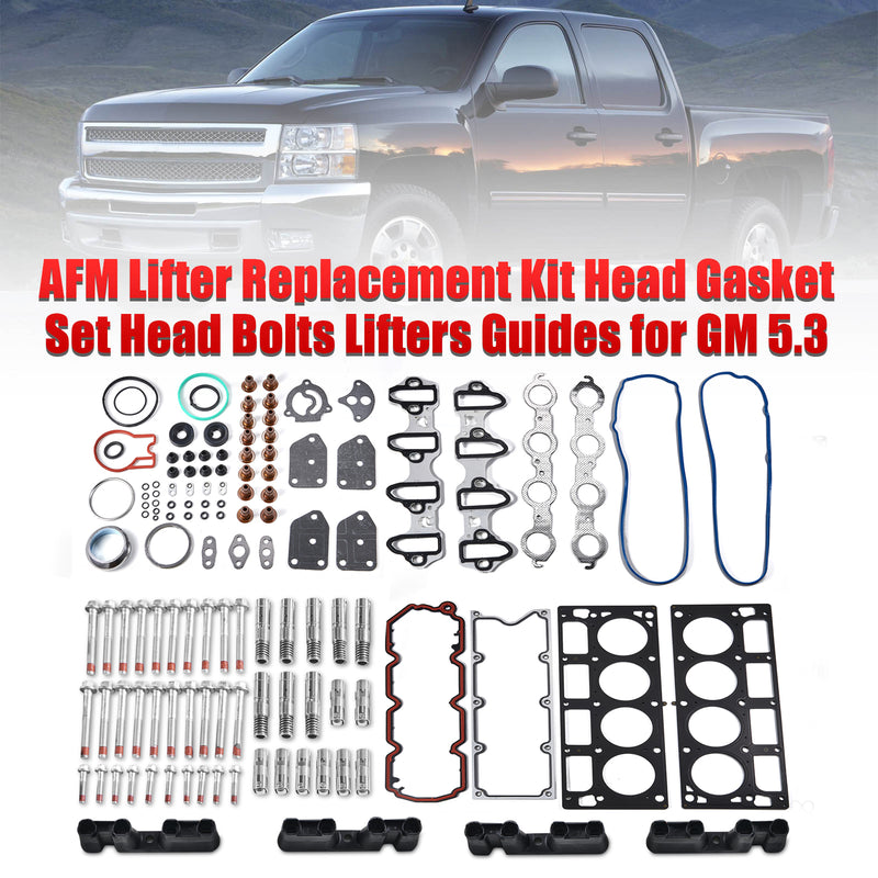 Load image into Gallery viewer, 2005-2006 Isuzu Ascender 5.3L V8 OHV 16 Valve AFM Lifter Replacement Kit Head Gasket Set Head Bolts Lifters Guides Generic
