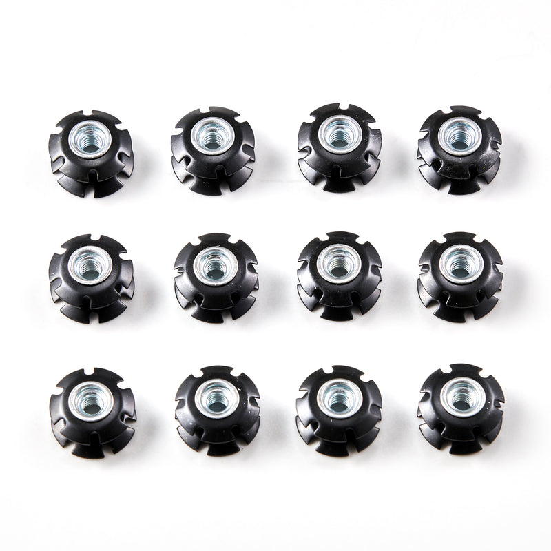 Load image into Gallery viewer, 6/8/10/12Pcs Repair Kit Star Nuts 1/4-20 Screws For 1&quot; OD tube Threadless Forks Generic
