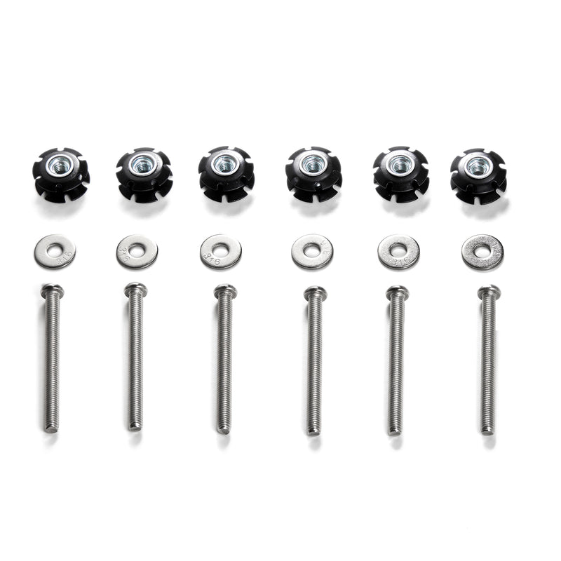 Load image into Gallery viewer, 6/8/10/12Pcs Repair Kit Star Nuts 1/4-20 Screws For 1&quot; OD tube Threadless Forks Generic
