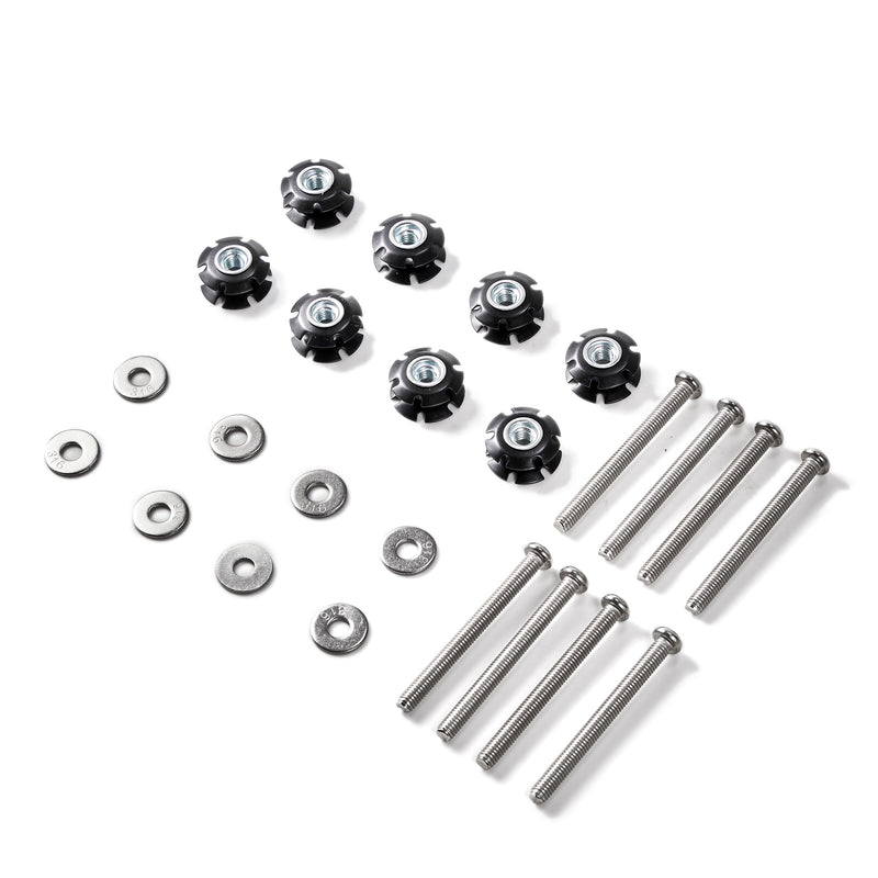 Load image into Gallery viewer, 6/8/10/12Pcs Repair Kit Star Nuts 1/4-20 Screws For 1&quot; OD tube Threadless Forks Generic
