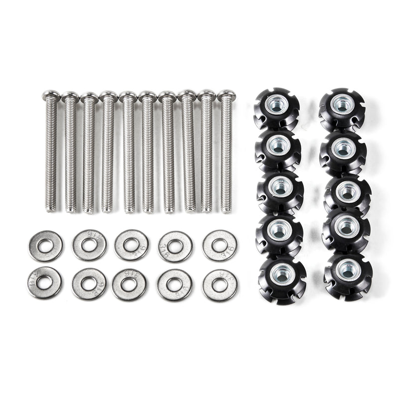 Load image into Gallery viewer, 6/8/10/12Pcs Repair Kit Star Nuts 1/4-20 Screws For 1&quot; OD tube Threadless Forks Generic
