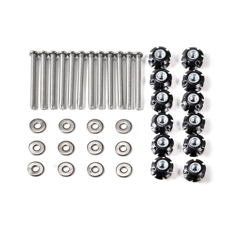 Load image into Gallery viewer, 6/8/10/12Pcs Repair Kit Star Nuts 1/4-20 Screws For 1&quot; OD tube Threadless Forks Generic
